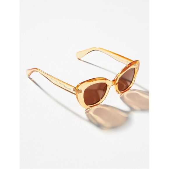 NEW Anthropologie Matt & Nat Rakel 2 Recycled Polarized Vegan Cat-Eye Sunglasses - Picture 2 of 3